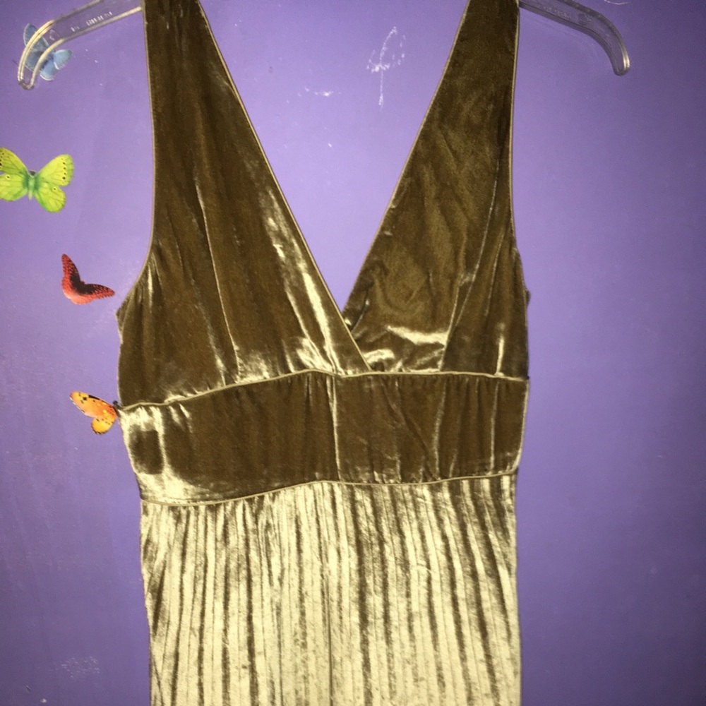 Classic Gold Satin Dress